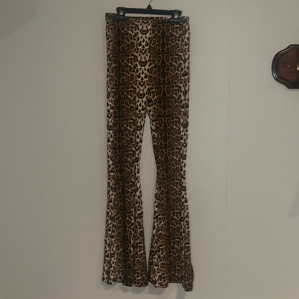 Cheetah bellbottoms spandex